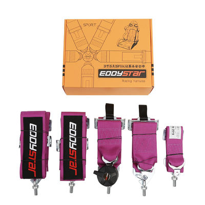 EDDY violet 5 points ceinture de sécurité de course harnais Certificat SFI pour voiture de course