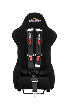 EDDYSTAR Ceinture de sécurité en nylon à cinq points Noir Couleur harnais de course à cinq points