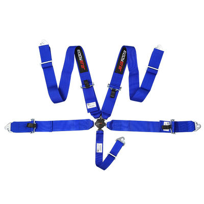 Ceinture de sécurité de course en nylon de style sportif Bule largeur de trois pouces pour la sécurité automobile Certificat FIA