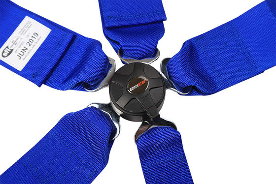 Ceinture de sécurité de course en nylon de style sportif Bule largeur de trois pouces pour la sécurité automobile Certificat FIA