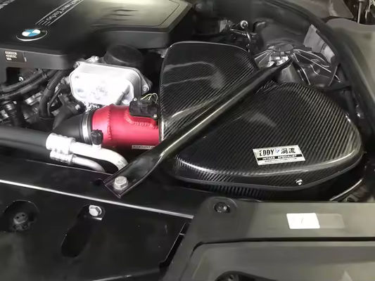 Récupération de l'entrée d'air à haut débit de fibres de carbone pour BMW Série 5