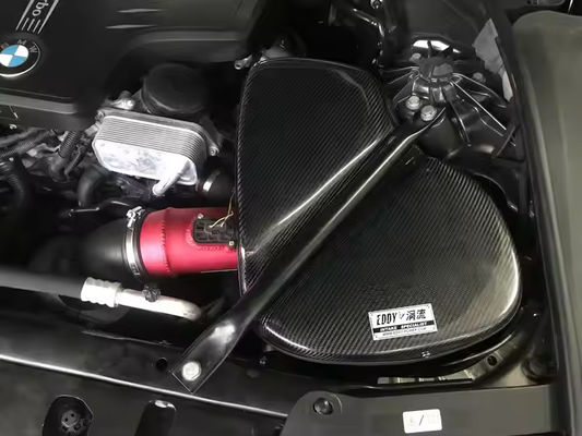 Récupération de l'entrée d'air à haut débit de fibres de carbone pour BMW Série 5