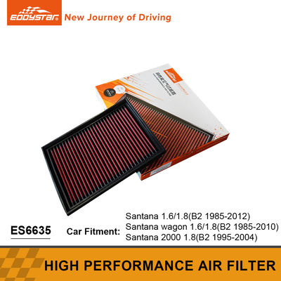 Structure compacte Filtre à air à débit élevé Améliorer l'efficacité du moteur Pour 1.8 Santana