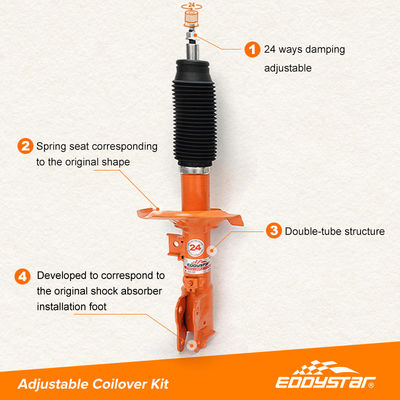 Réglable Mitsubishi Lancer Shock And Strut Kit Résistant à la fatigue