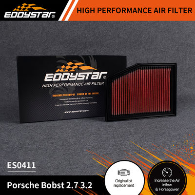 EDDYSTAR Filtre à air à débit élevé pour Porsche Bobst 2.7 3.2 avec une durée de vie de filtre allant jusqu'à 60 000 milles et numéro ES0411 OE