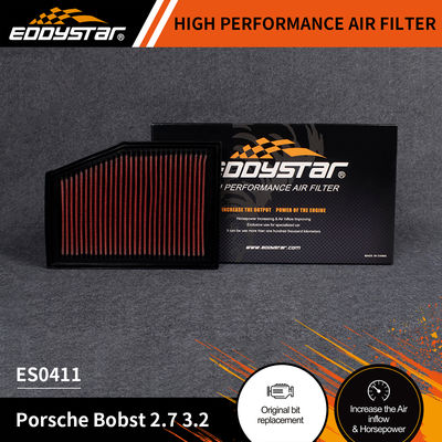 EDDYSTAR Filtre à air à débit élevé pour Porsche Bobst 2.7 3.2 avec une durée de vie de filtre allant jusqu'à 60 000 milles et numéro ES0411 OE