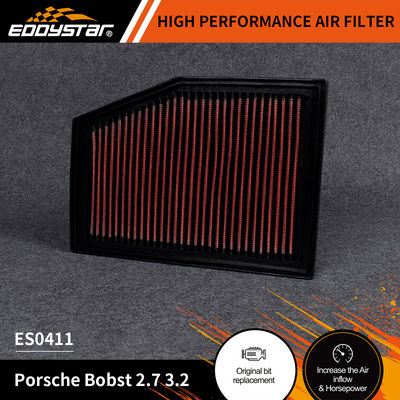 EDDYSTAR Filtre à air à débit élevé pour Porsche Bobst 2.7 3.2 avec une durée de vie de filtre allant jusqu'à 60 000 milles et numéro ES0411 OE