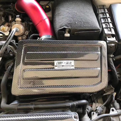 Kit d'admission d'air en fibre de carbone EDDYSTAR générateur de vortex avec filtre à débit élevé de 76 mm pour 15-16 Audi A3 1.8T/2.0T