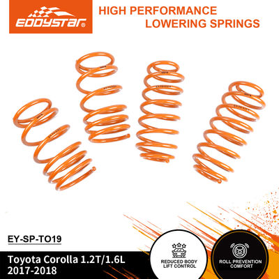 Ressorts de suspension abaissée EDDYSTAR Sport pour Toyota Corolla - Compatibles avec les amortisseurs d'origine, adaptés à la plupart des véhicules sportifs, remplacement direct