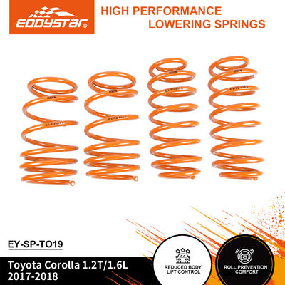 Ressorts de suspension abaissée EDDYSTAR Sport pour Toyota Corolla - Compatibles avec les amortisseurs d'origine, adaptés à la plupart des véhicules sportifs, remplacement direct