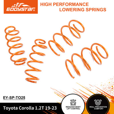 Ressorts de suspension abaissée EDDYSTAR Sport pour Toyota Corolla - Compatibles avec les amortisseurs d'origine, adaptés à la plupart des véhicules sportifs, remplacement direct