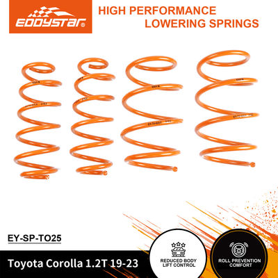 Ressorts de suspension abaissée EDDYSTAR Sport pour Toyota Corolla - Compatibles avec les amortisseurs d'origine, adaptés à la plupart des véhicules sportifs, remplacement direct